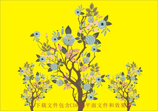植物素材森林樹木花朵