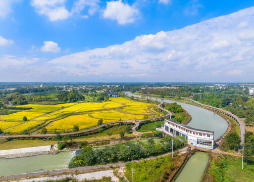 成都三道堰古镇徐堰河闸门