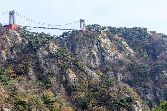 蒙山龟蒙景区玻璃桥