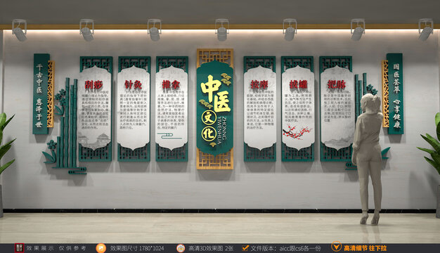 中醫(yī)展示文化墻