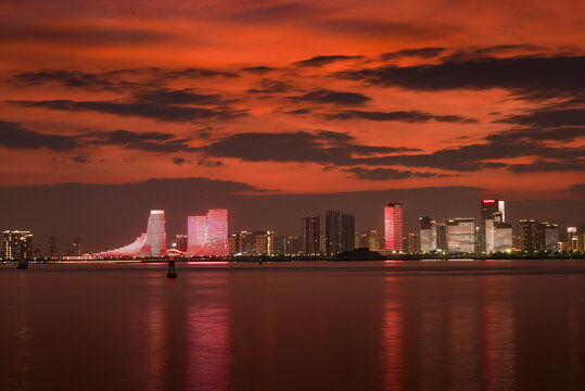 厦门海湾夜景