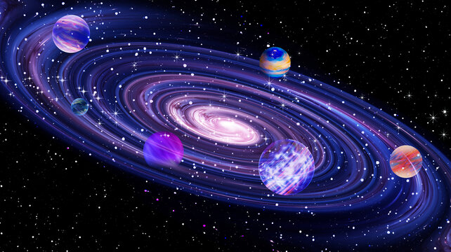 宇宙銀河星空星球空間