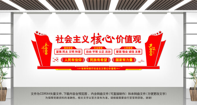 社會主義核心價值觀文化墻