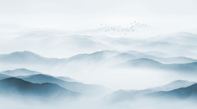 水墨山水畫