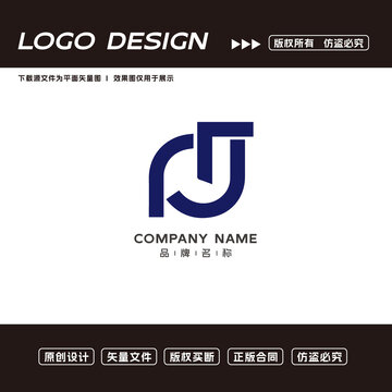 LJ字母logo标志