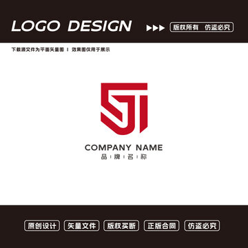 J字母logo标志