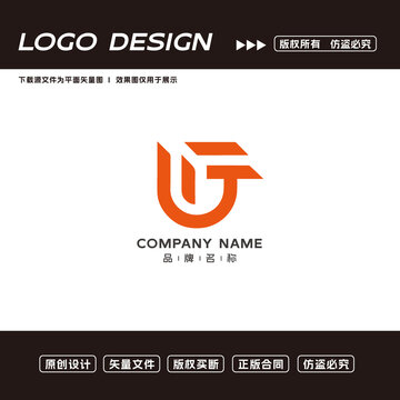 JF字母logo標志