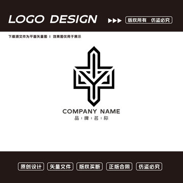Y字母logo標(biāo)志