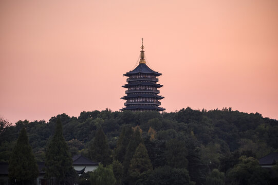 杭州雷峰塔雷峰夕照