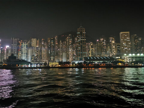 香港海上城市夜景
