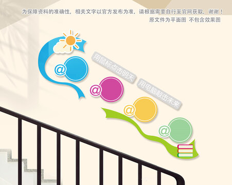 網(wǎng)絡(luò)樓梯文化墻