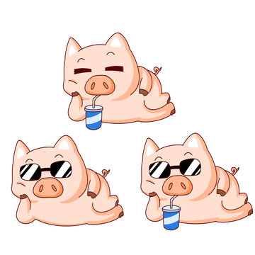 悠閑的小豬