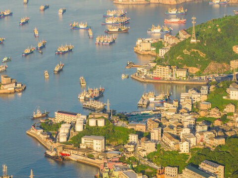 中国浙江温州温岭石塘半岛港湾