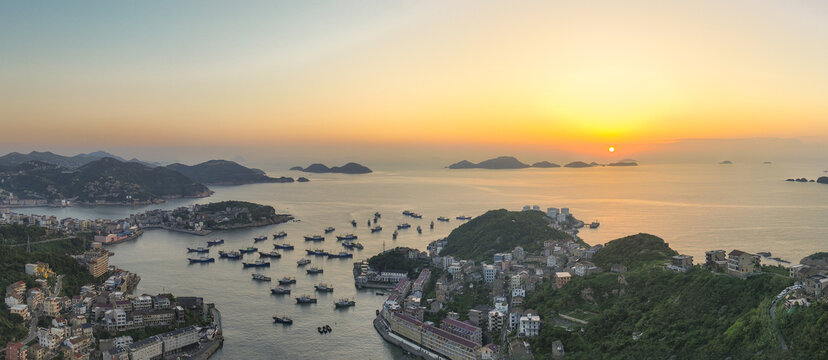 中國浙江溫州溫嶺石塘半島日出