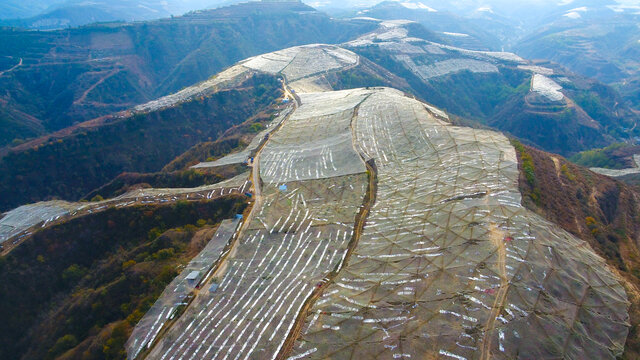 山地苹果航拍