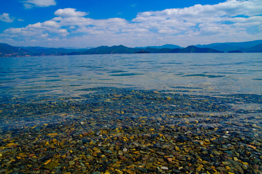 云南泸沽湖景区水底美景