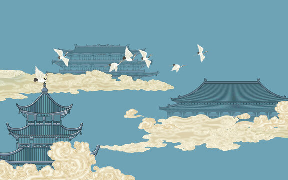 中式背景圖
