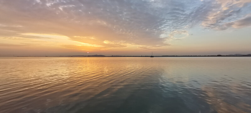 太湖晚霞