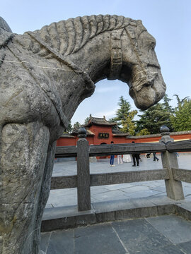 白马寺门前石马