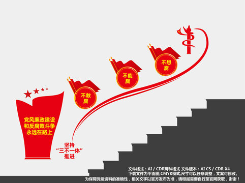 三不一體樓梯文化墻