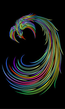 鳳凰繪畫插畫