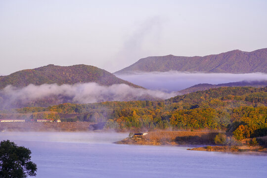 松花湖秋景