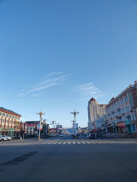 边陲小镇阿尔山街景