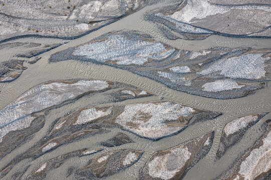 沙河滩涂水流