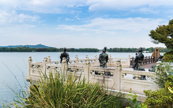 苏州市吴中区石湖景区四贤游湖