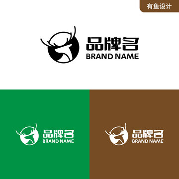 鹿LOGO标志设计