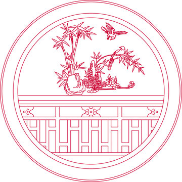 中式園林花窗