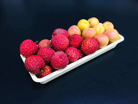 杏子果切圖