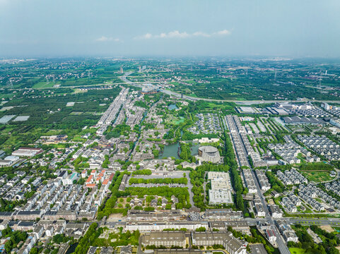 乌镇航拍大景