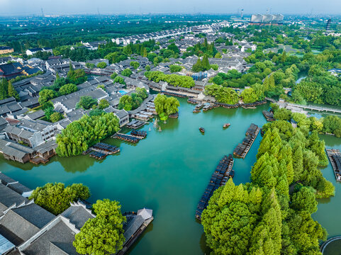 乌镇景区湖面