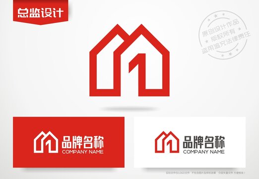 房子logo建材标志家政