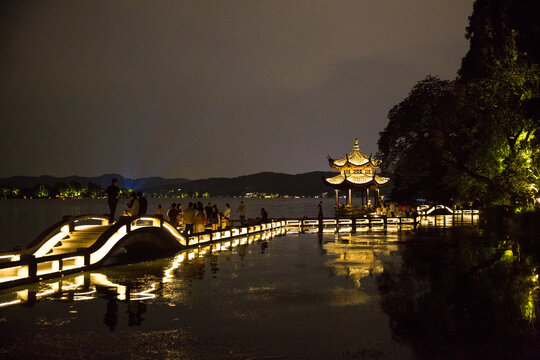 西湖夜景