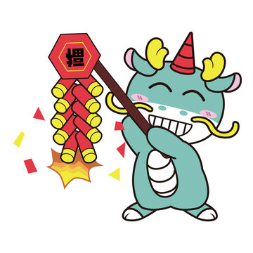 龍放鞭炮