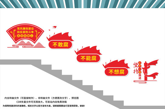 三不一體樓梯文化墻