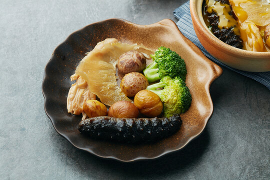 海螺肉花胶金汤捞饭