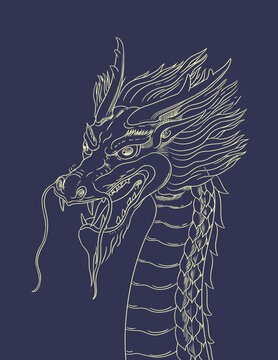 龍頭線稿