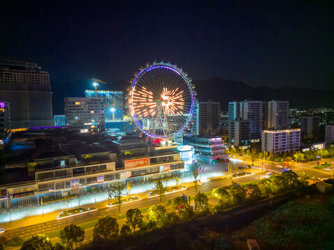 摩天轮夜景