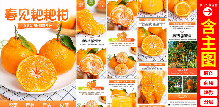 粑粑柑詳情頁