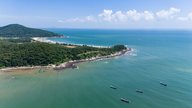 广东阳江海陵岛海岸线