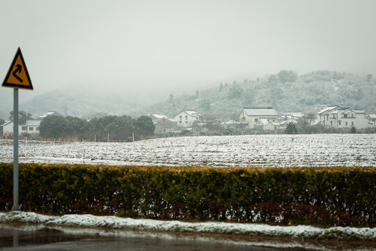 西山太湖雪景