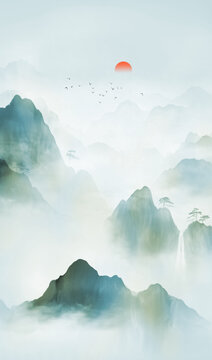 山水圖