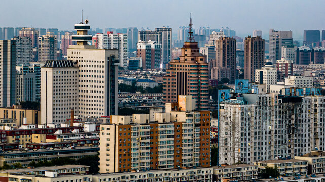 中国长春市城区建筑景观