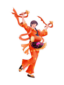 節(jié)日打腰鼓