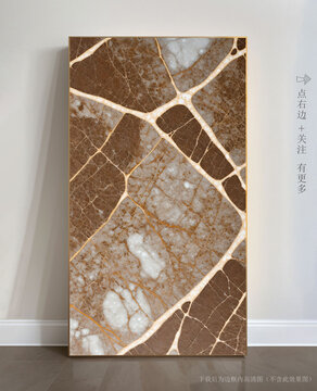 抽象大理石背景墻掛畫(huà)
