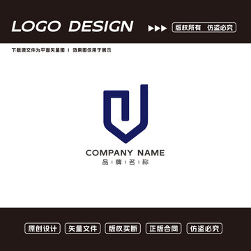 V字母logo标志