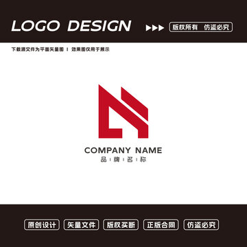 N字母logo标志